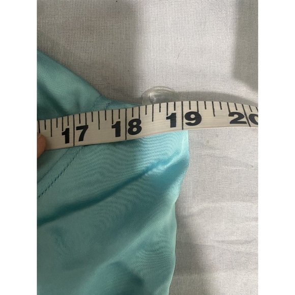 NWT Wild Fable Women's Aqua Blue Satin Slip Dress Sleeveless Size Large - Picture 6 of 12